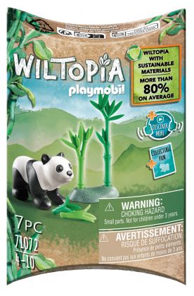 PLAYMOBIL Wiltopia 71072 Bébé Panda