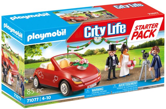 PLAYMOBIL City Life 71077 Couple de mariés avec photographe et voiture