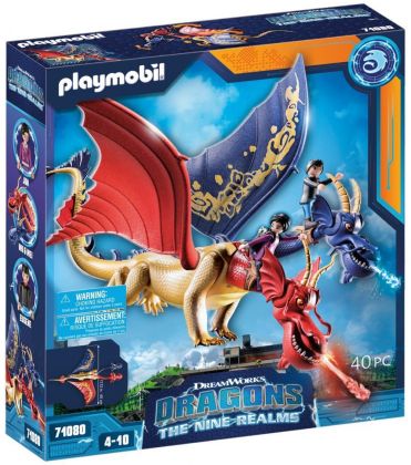 PLAYMOBIL Dragons (DreamWorks) 71080 Dragons : The Nine Realms - Wu & Wei with Jun