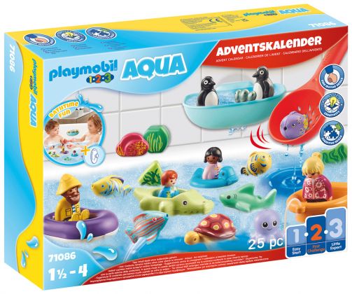 PLAYMOBIL Christmas 71086 Calendrier de l'Avent : PLAYMOBIL 1.2.3 Aqua