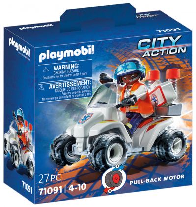 PLAYMOBIL City Action 71091 Secouriste et quad