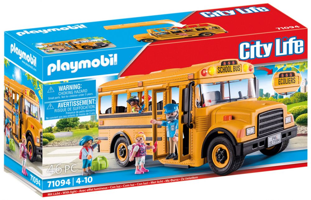 Playmobil City Life 71094 pas cher, Bus scolaire