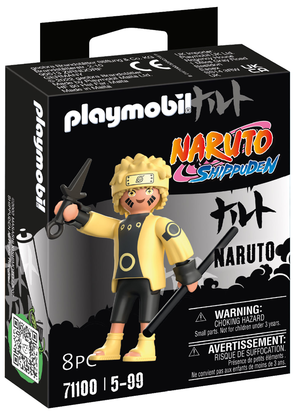 Playmobil Naruto Shippuden 71100 pas cher, Naruto Rikudô Mode Ermite