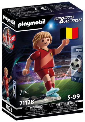 PLAYMOBIL Sports & Action 71128 Joueur de football Belge
