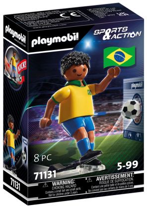 PLAYMOBIL Sports & Action 71131 Joueur de football Brésilien