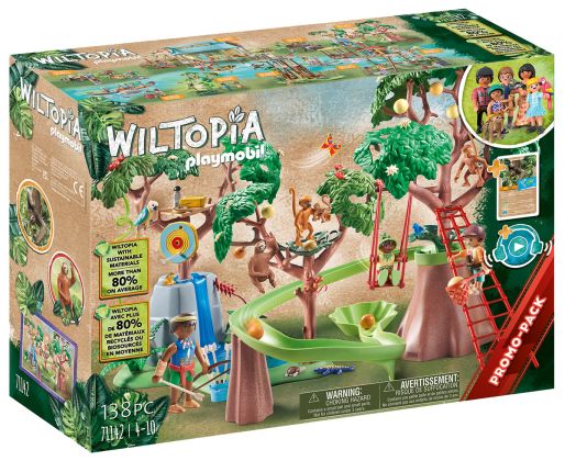 PLAYMOBIL Wiltopia 71142 Aire de jeu tropicale de la jungle