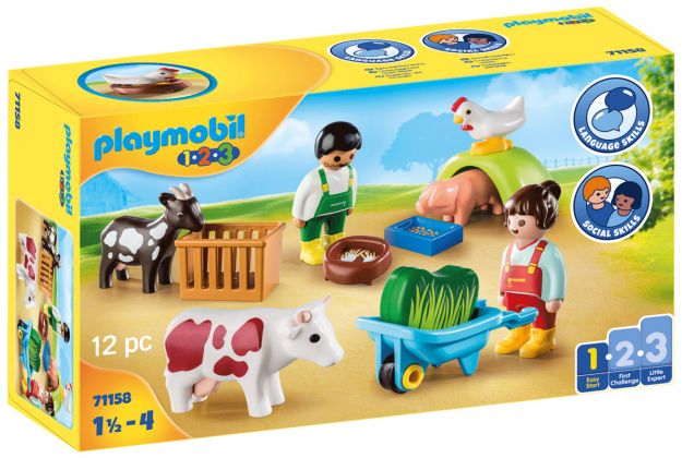 PLAYMOBIL 123 71158 Animaux de la ferme 