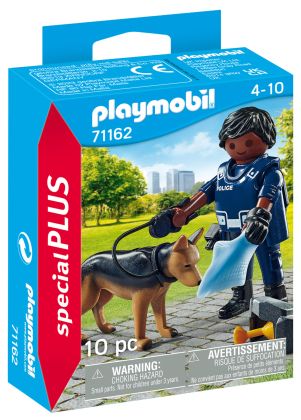 PLAYMOBIL Special Plus 71162 Police avec chien de recherche