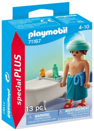 PLAYMOBIL Special Plus 71167 Homme et baignoire