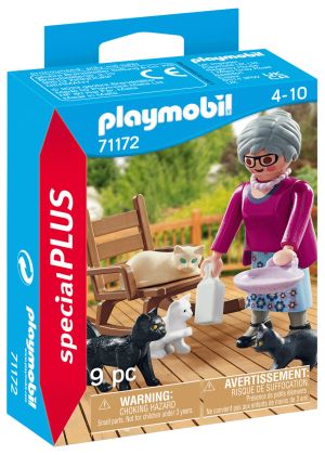 PLAYMOBIL Special Plus 71172 Grand-mère avec chats