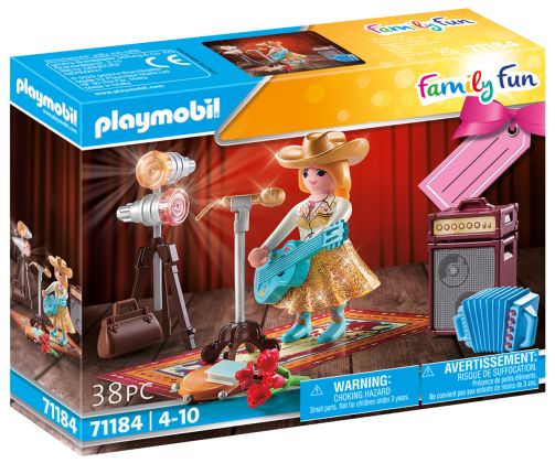 PLAYMOBIL Family Fun 71184 Set cadeau Chanteuse de country