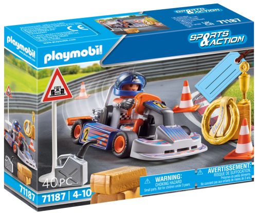 PLAYMOBIL Sports & Action 71187 Set cadeau Pilote de kart