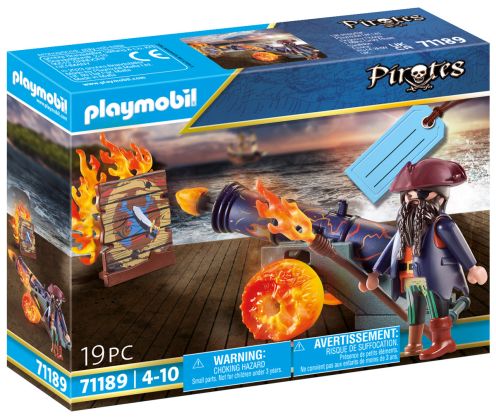 PLAYMOBIL Pirates 71189 Set cadeau Pirate et canon de feu