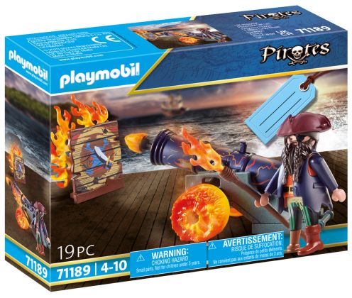 PLAYMOBIL Pirates 71189 Set cadeau Pirate et canon de feu