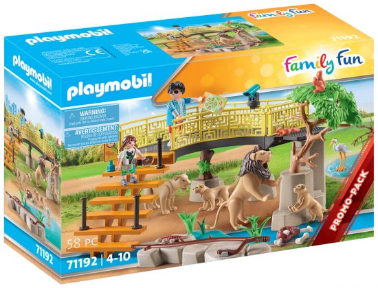 PLAYMOBIL Family Fun 71192 Espace des lions - Promo Pack