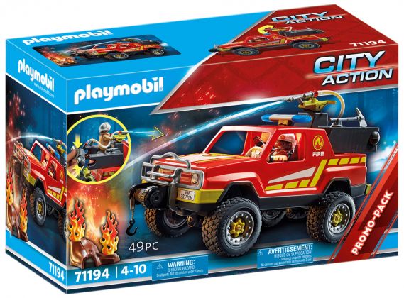 PLAYMOBIL City Action 71194 Pick-up et pompier - Promo Pack