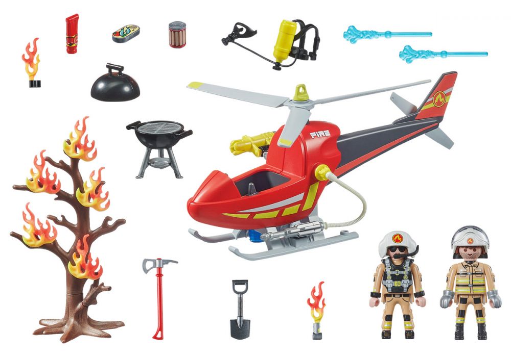 Camion de pompiers avec échelle pivotant 9463 PLAYMOBIL : la boîte à Prix  Carrefour