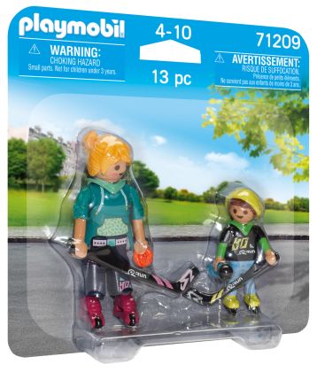 PLAYMOBIL Sports & Action 71209 Duo Joueurs de roller hockey