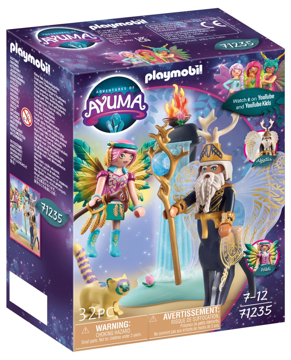 Playmobil Ayuma 71235 pas cher, Centaure avec Knight Fairy Hildi