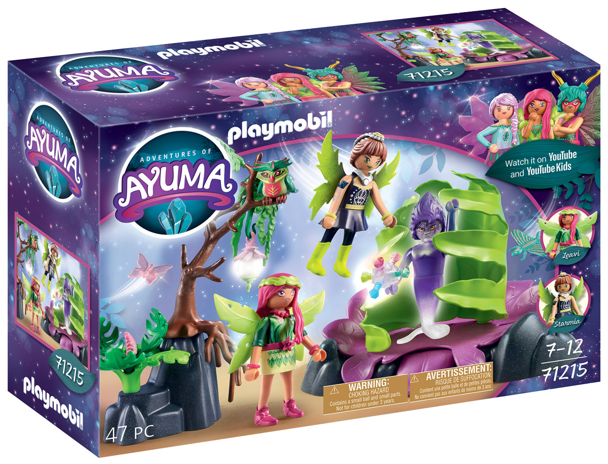 Playmobil Ayuma 71236 pas cher, Crystal et Moon Fairy avec animaux