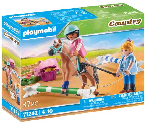 PLAYMOBIL Country 71242 Cavalière et cheval avec monitrice