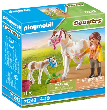 PLAYMOBIL Country 71243 Jument et poulain