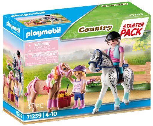 PLAYMOBIL Country 71259 Cavaliers et chevaux - Starter Pack