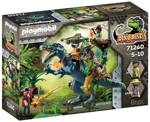 PLAYMOBIL Dino Rise 71260 Spinosaure et combattant