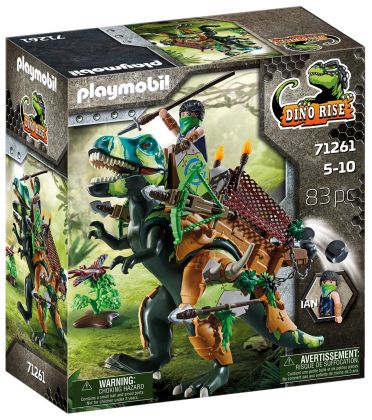 PLAYMOBIL Dino Rise 71261 Tyrannosaure et soldat