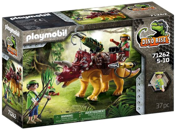 PLAYMOBIL Dino Rise 71262 Tricératops et soldats