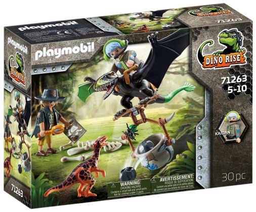 PLAYMOBIL Dino Rise 71263 Dimorphodon et rangers