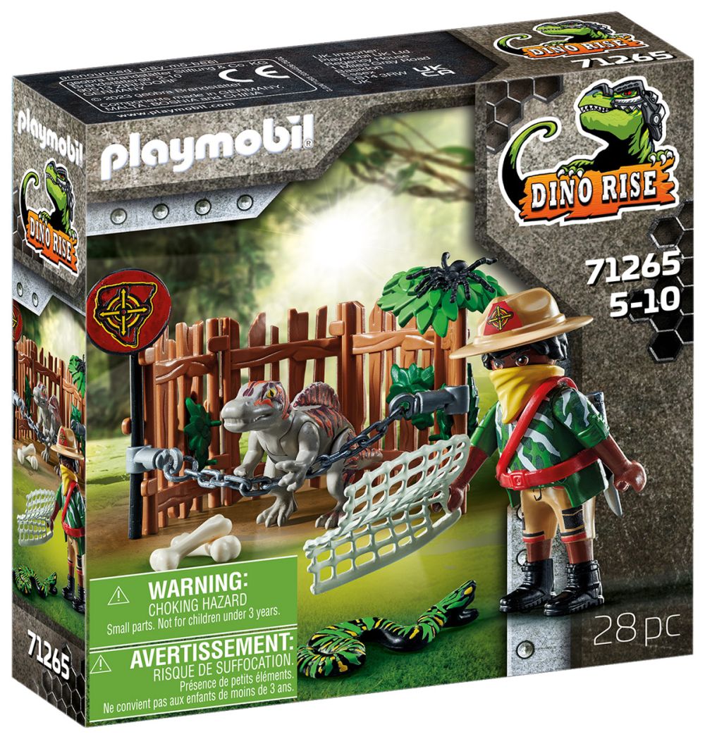 Playmobil Dino Rise 71265 pas cher, Bébé spinosaure et combattant