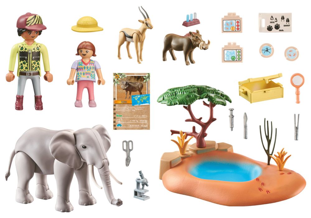 Playmobil - 71007 - wiltopia - centre de soins pour animaux - plus de 80%  de matériaux recyclés ou biosourcés PLAYMOBIL Pas Cher 