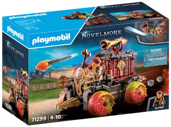 PLAYMOBIL Novelmore 71299 Chariot de combat enflammé des Burnham Raiders