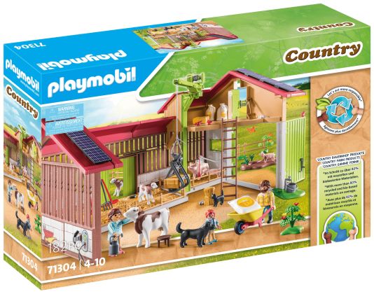 PLAYMOBIL Country 71304 Ferme avec panneaux solaires