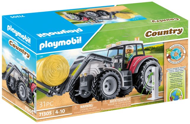 PLAYMOBIL Country 71305 Grand tracteur électrique