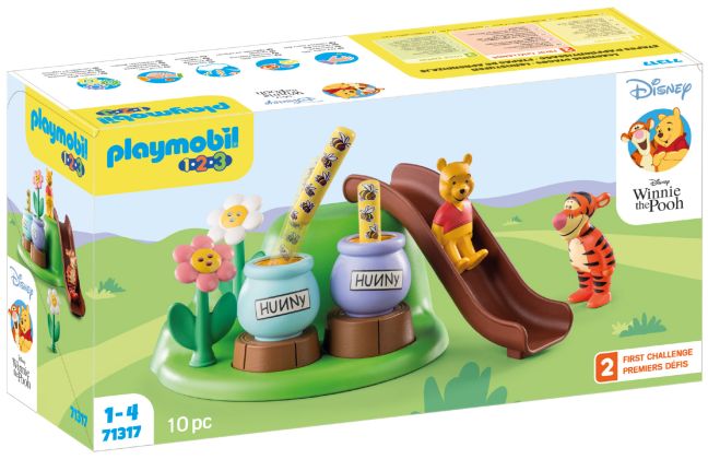 PLAYMOBIL 123 71317 Disney Winnie l'ourson et Tigrou avec jardin d'abeilles