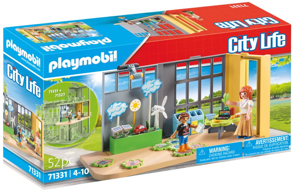 Playmobil City Life 71331 pas cher, Classe éducative sur l'écologie