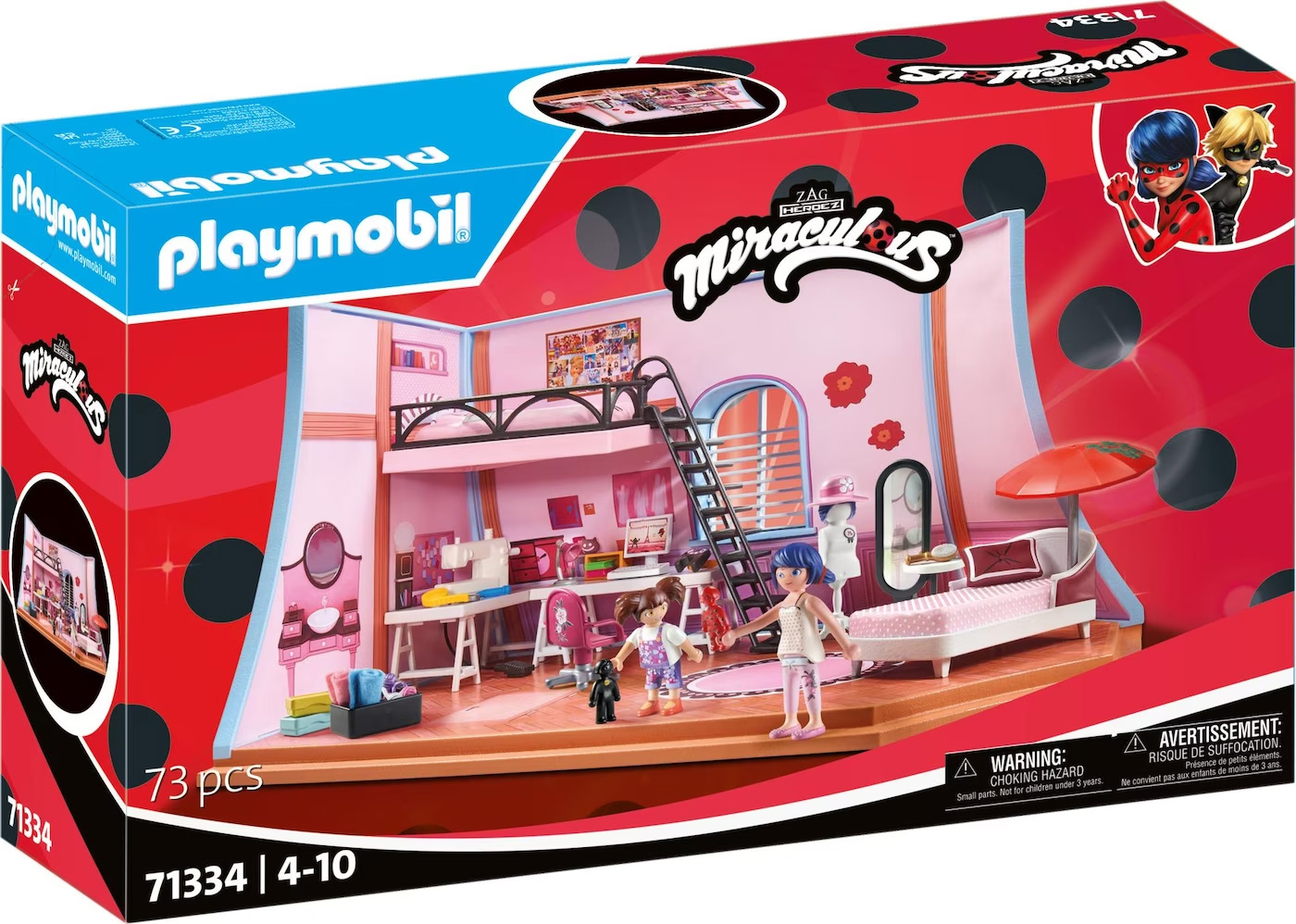 playmobil-miraculous-71334-pas-cher-loft-des-marinettes