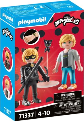 PLAYMOBIL Miraculous 71337 Adrien & Chat Noir