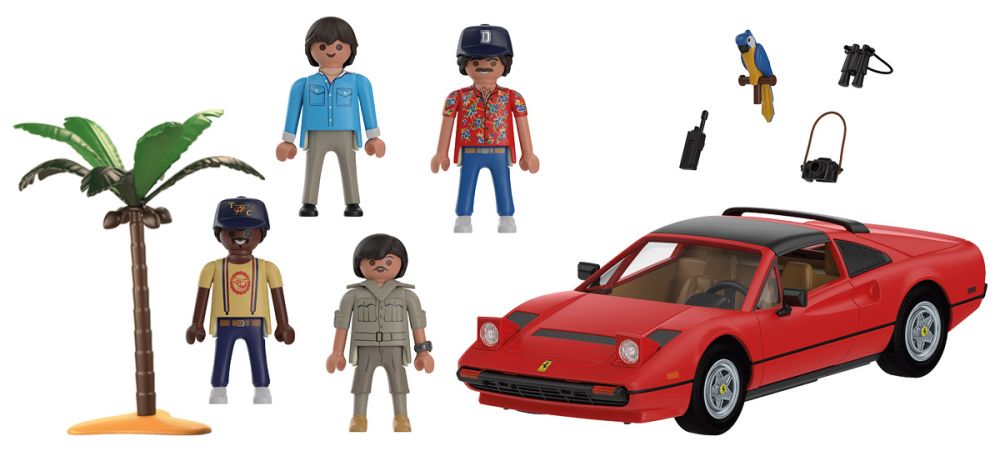 Playmobil Ferrari 71343 pas cher, Magnum P.I. Ferrari 308 GTS