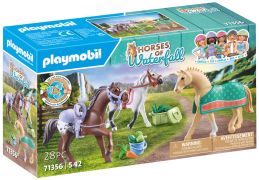 Playmobil 71639 Ellie Avec Cheval - Set Horses Of Waterfall - 33 Pièces - Avec Accessoires Coiffure - Dès 5 Ans
