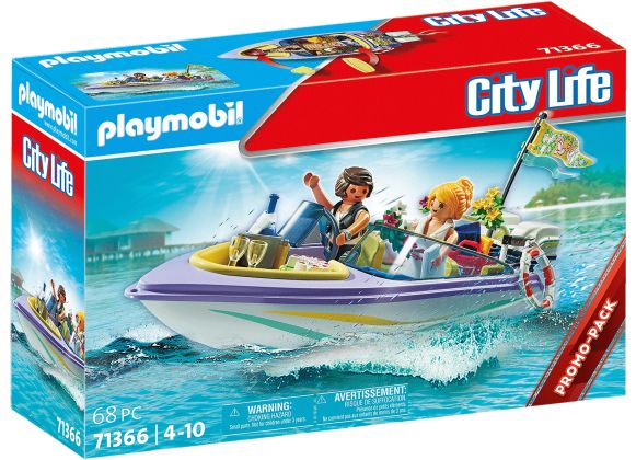 PLAYMOBIL City Life 71366 Mariés et bateau - Promo Pack