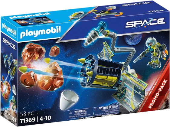 PLAYMOBIL Space 71369 Spationaute et satellite - Promo Pack
