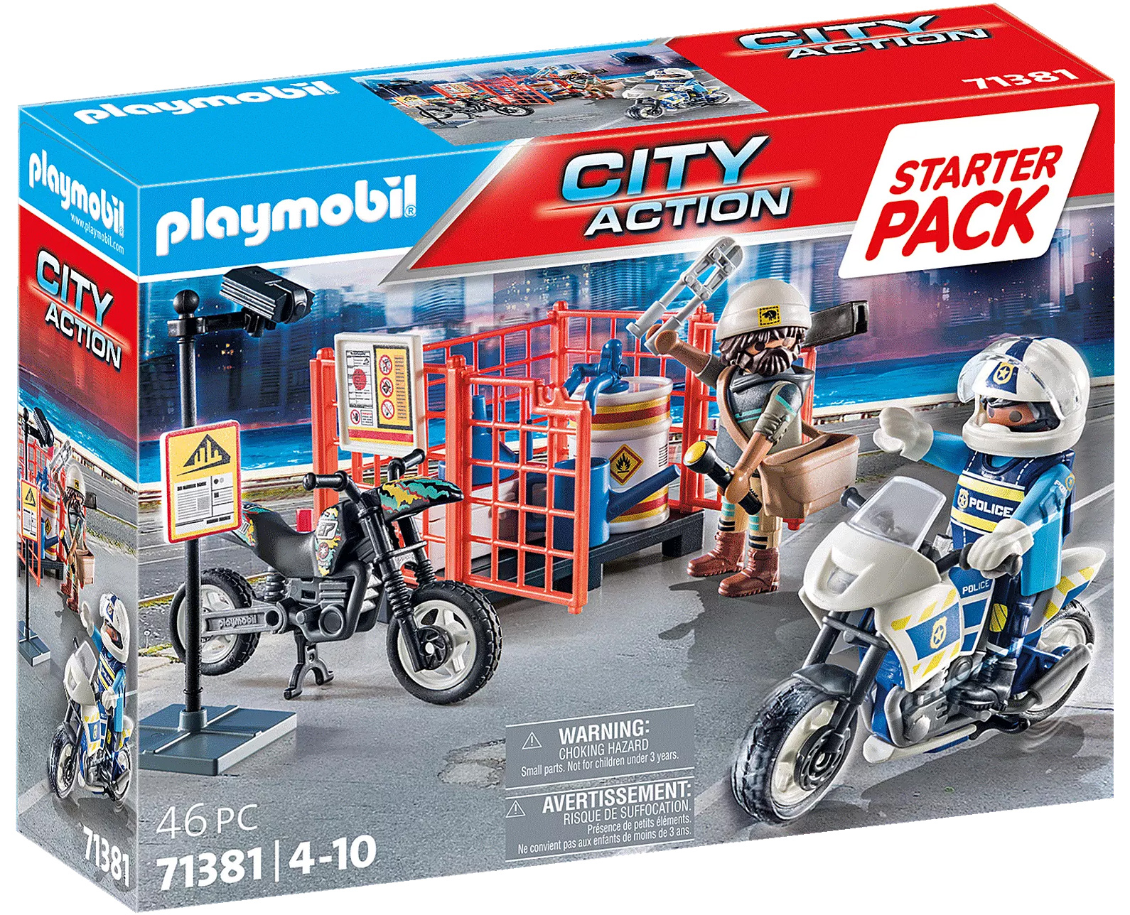 Playmobil City Action 71381 pas cher, Starter Pack Police