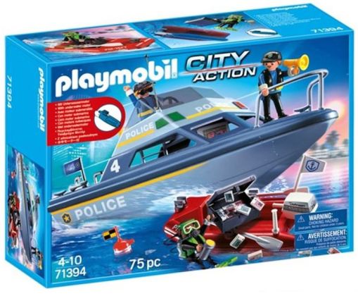 PLAYMOBIL City Action 71394 Bateau de Police