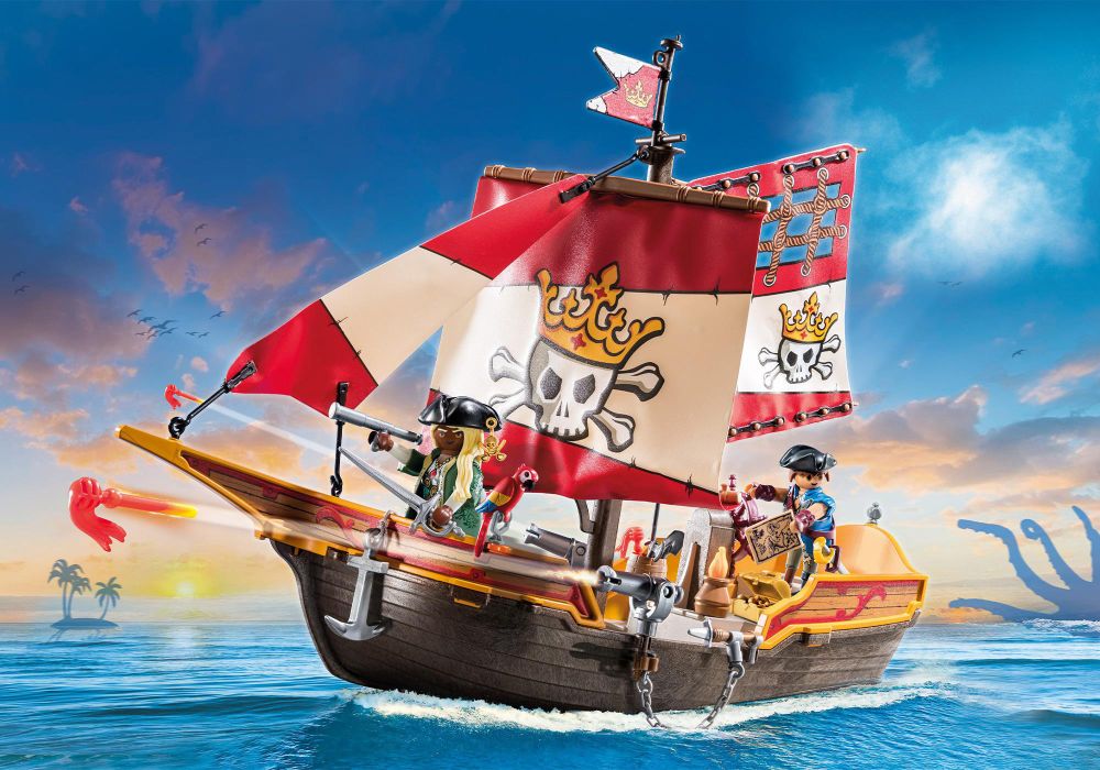 Playmobil - Bateau pirates des ténèbres - 6678 - Playmobil - Rue