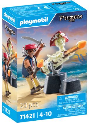 PLAYMOBIL Pirates 71421 Canonnier des pirates