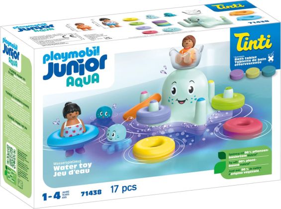 PLAYMOBIL Junior 71438 AQUA & Tinti : Manège pieuvre géante