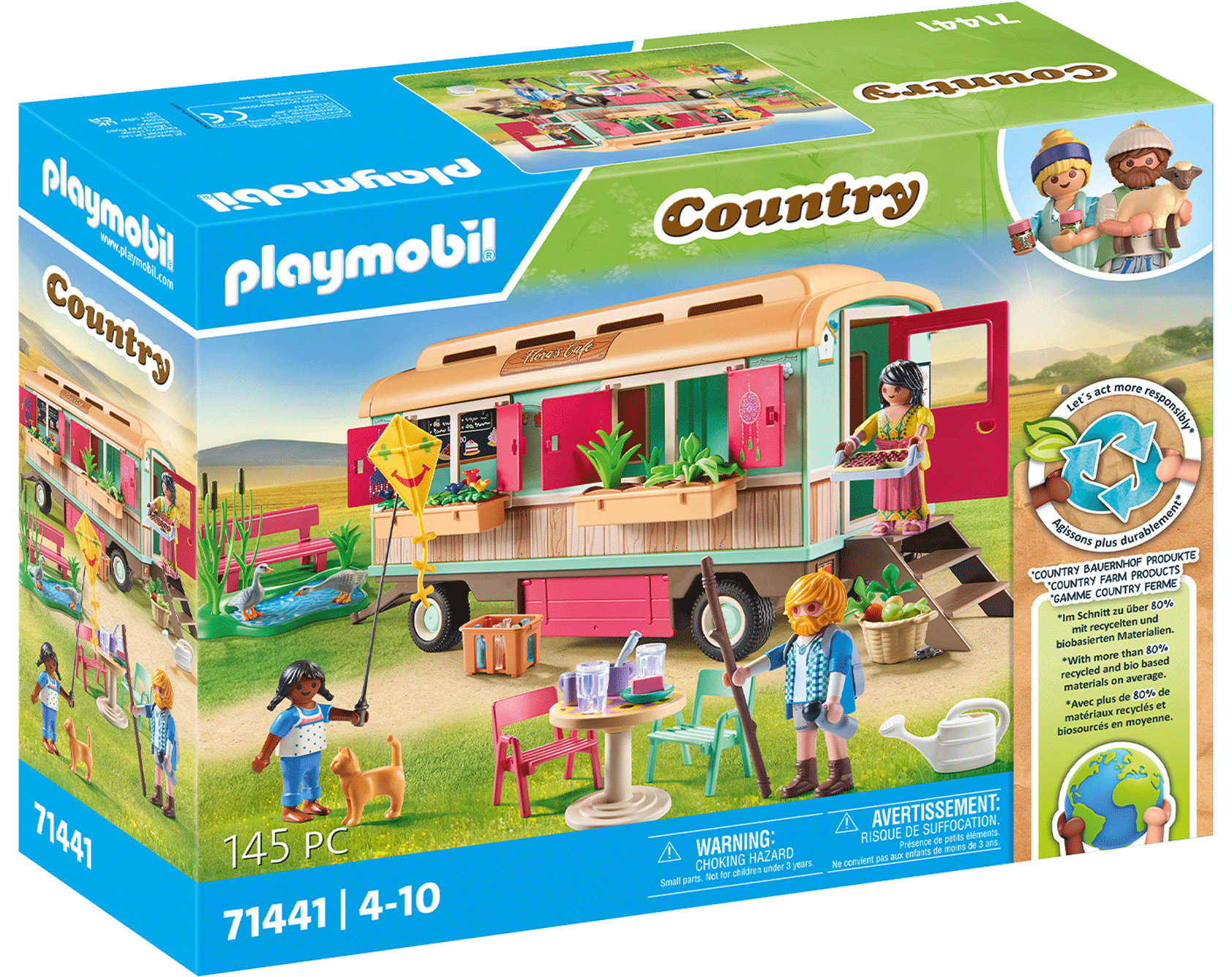Playmobil Country 71441 pas cher, Roulotte café boutique